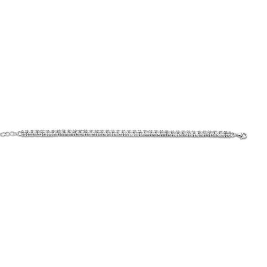 FANCIME 14K vergulde tennisarmband voor dames, met geboortesteen, 925 sterling zilver, sieraden voor vrouwen en meisjes, lengte 19 cm, 19 cm, Sterling zilver, turkoois Zirkonia