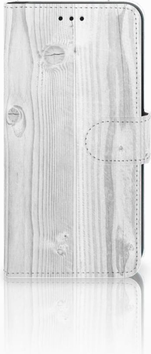 Xiaomi Mi A2 Lite Book Style Case White Wood