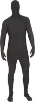 Zwart tweede huid M Suit outfit voor volwassenen  - Verkleedkleding - 164/176