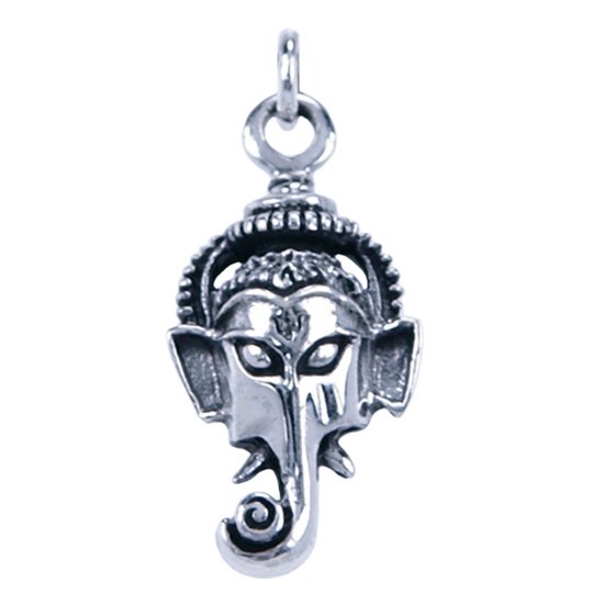 Zilveren Ganesha ketting hanger - hoofd | bol.com