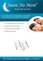 SnoreNoMore flexibele anti snurk neusbuisjes - helpt direct tegen snurken