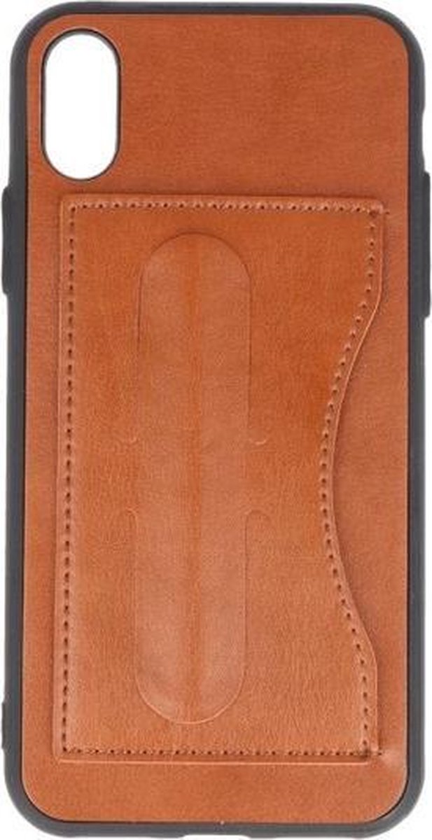 BestCases.nl Apple iPhone X Stand TPU back case hoesje Bruin