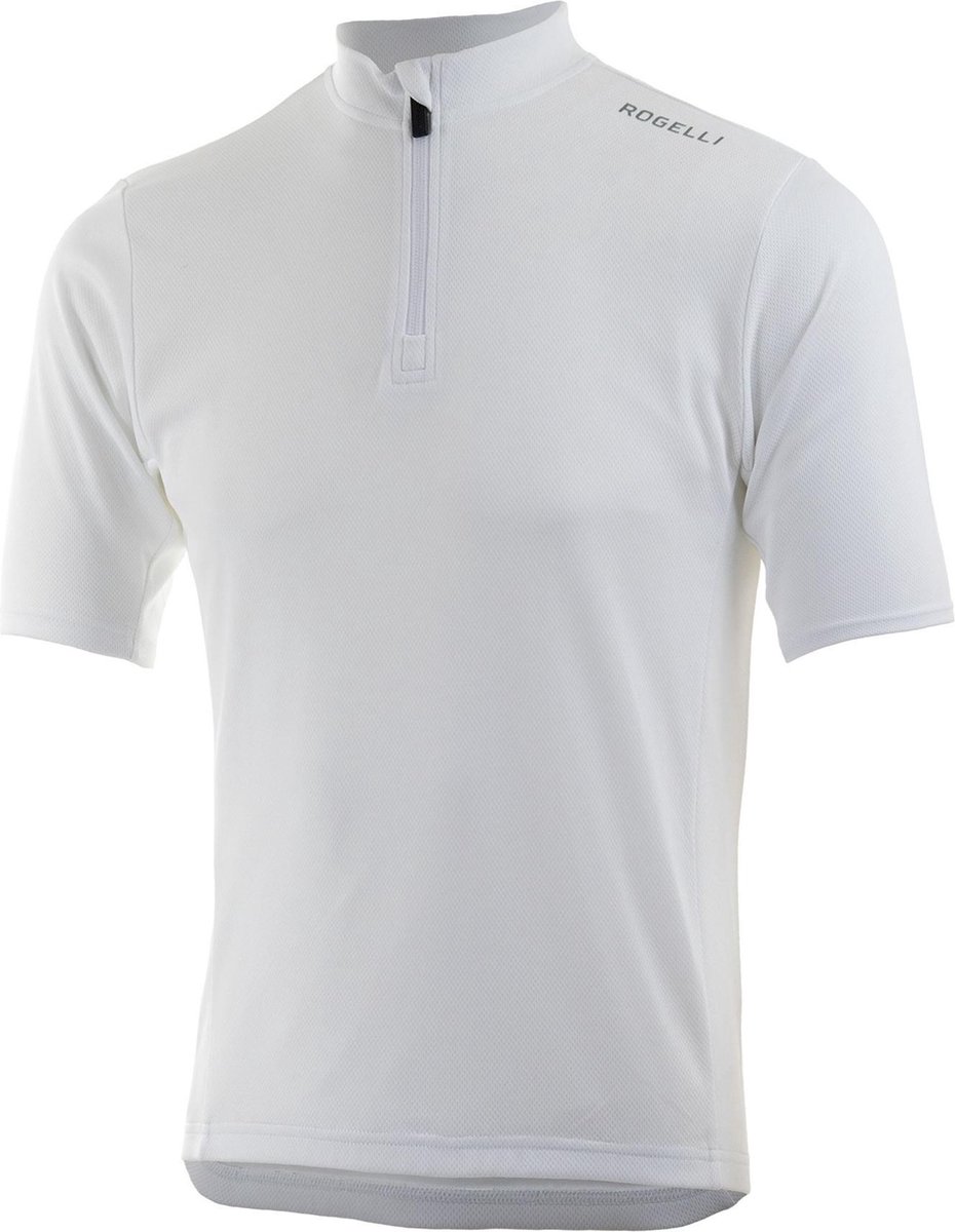 Rogelli Base Wielershirt - Korte Mouw - Wit - Maat XL