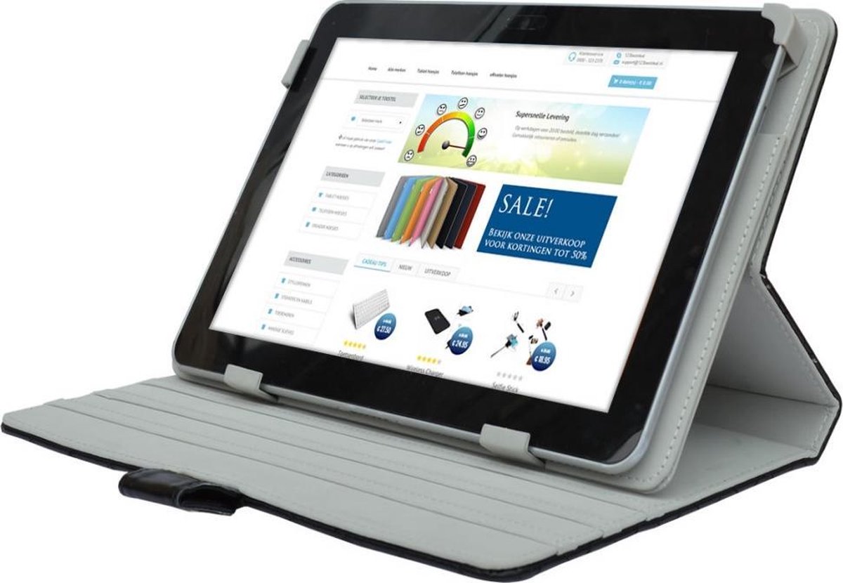 Diamond Class Case 360 graden draaibaar voor Archos 70 Helium 4g, Designer Hoesje, rood , merk i12Cover op Prijzenvolger.com