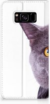 Flipcover Geschikt voor Samsung Galaxy S8 Kat