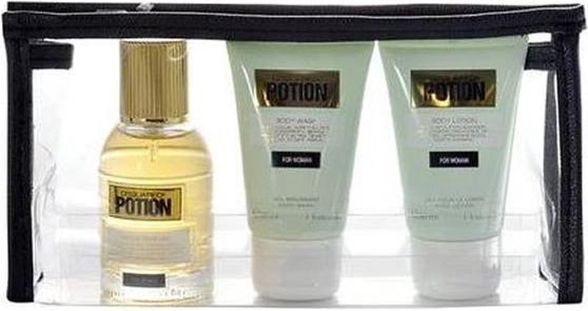 3 delige cadeau set Dsquared2 Potion Woman Eau De Perfume Spray 30ml + Body  Lotion... | bol.com
