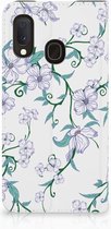 Geschikt voor Samsung Galaxy A20e Smart Cover Blossom White