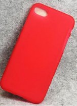 Xssive Hoesje voor Apple iPhone 7 Plus - TPU Case - Back Cover - Transparant Dof Rood