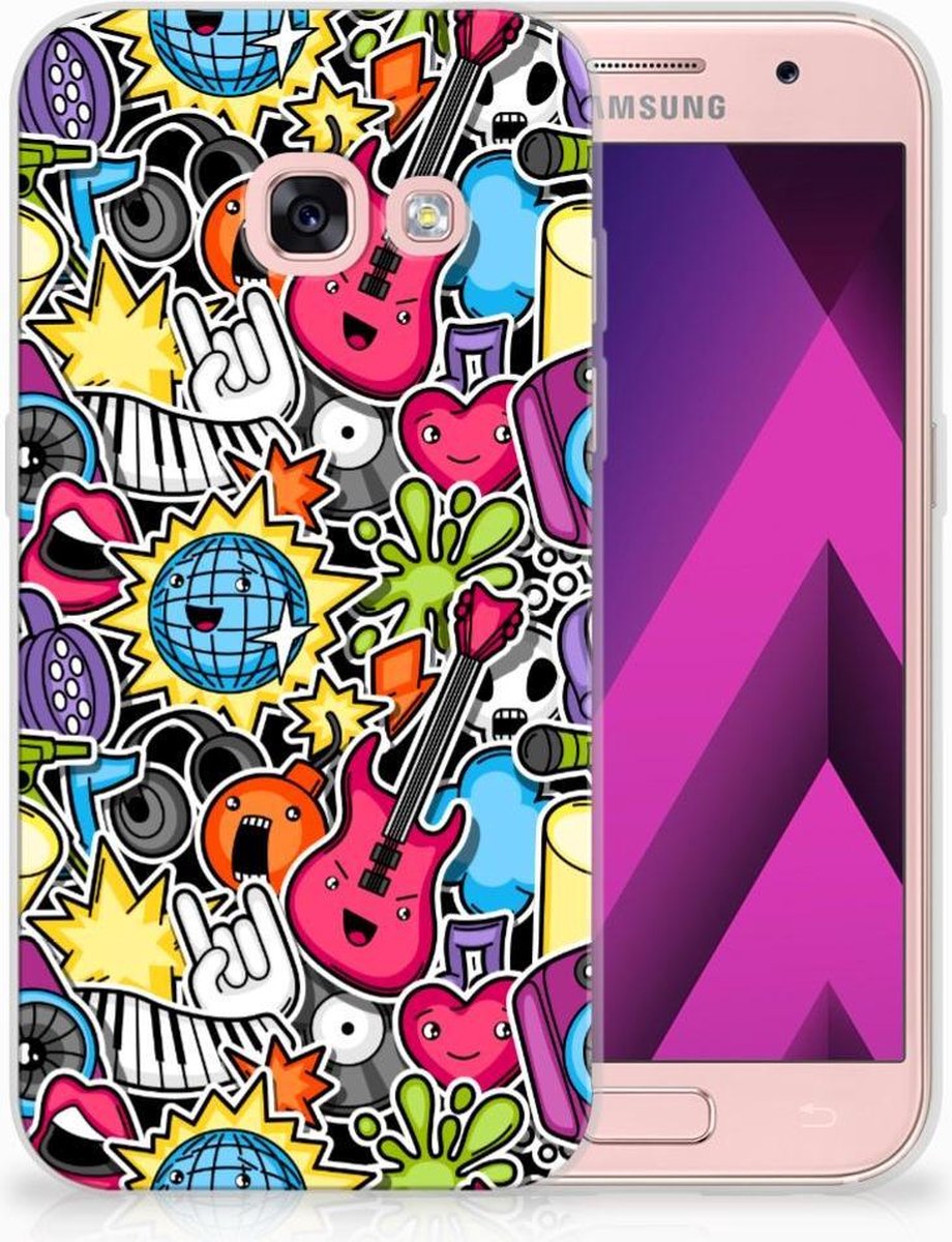 Samsung Galaxy A3 2017 Silicone Back Cover Punk Rock