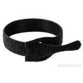 Velcro One-wrap Strap klittenband zwart 20 mm x 200 mm. 25 stuks + Kortpack pen (098.0601)