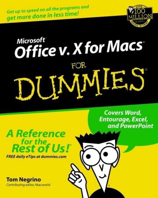 Microsoft Office V.10 For Macs For Dummies - cover