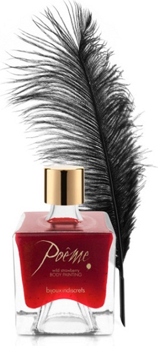 Bijoux Indiscrets Poeme Bodypaint Wilde Aardbei - 50 ml