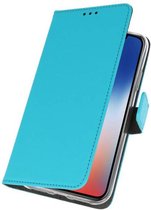 Booktype Telefoonhoesjes - Bookcase Hoesje - Wallet Case -  Geschikt voor iPhone XS - X Blauw