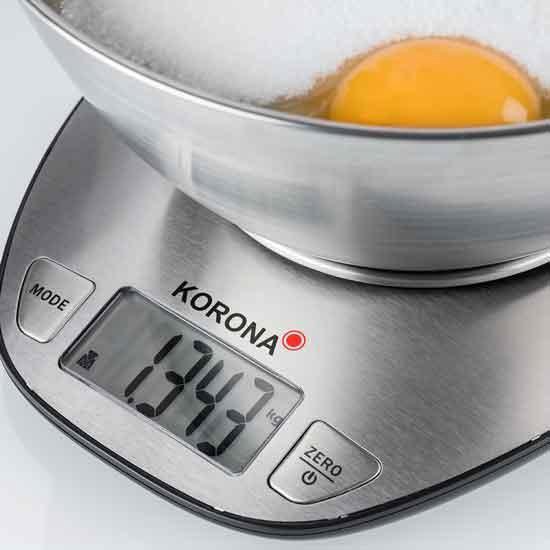 Korona Mila, keukenweegschaal incl 1.5 liter RVS kom | bol.com