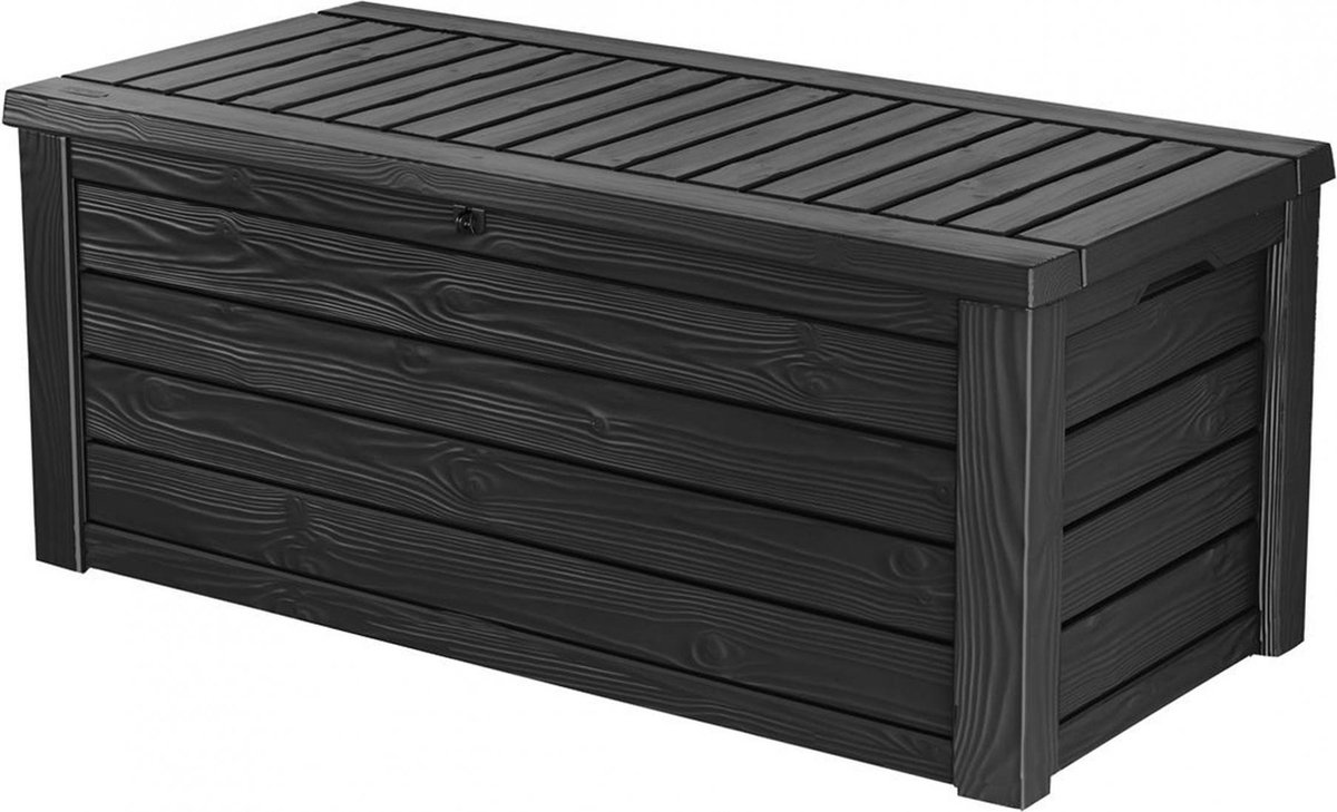 Keter kunststof opbergbox voor kussens 570 liter - 155 x 72 x 64 cm -  Antraciet | bol.com