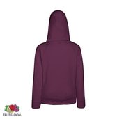 Fruit of the Loom Lady-Fit hoodie - Lightweight - Maat L - Kleur Burgundy