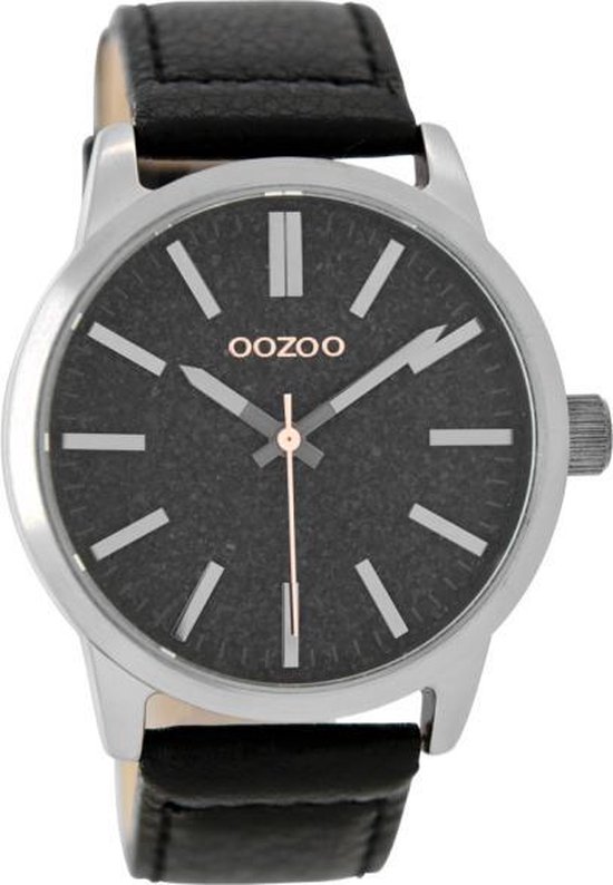 OOZOO Timepieces C9069 – Horloge – Zwart/Titaniumlook – 43mm