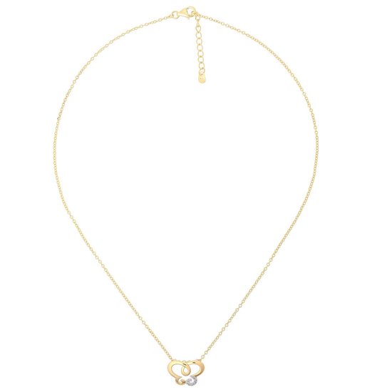 Orphelia Silver 925 ZH-7088/1 Pendentif Papillon Plaqué Or / Zirc Blanc