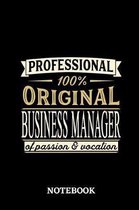 Professional Original Business Manager Notebook of Passion and Vocation