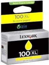 Lexmark 100XL Yellow High Yield Return Program Ink Cartridge Geel inktcartridge