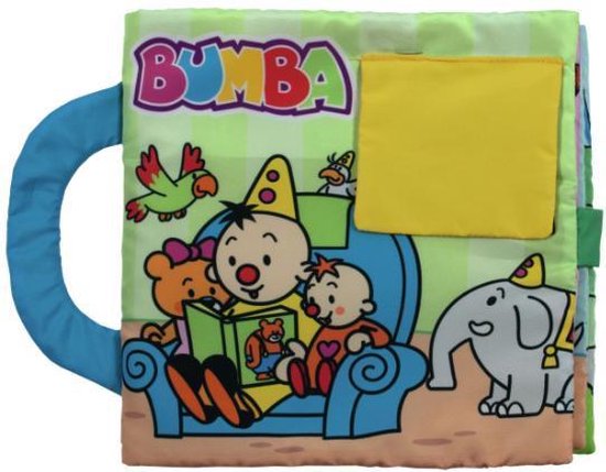 Afbeelding van het spel Bumba Babyboekje - Groot stoffenboek - knisperboek met flapjes