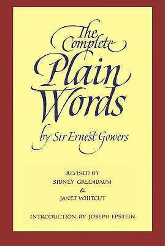 The Complete Plain Words - cover