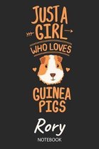 Just A Girl Who Loves Guinea Pigs - Rory - Notebook