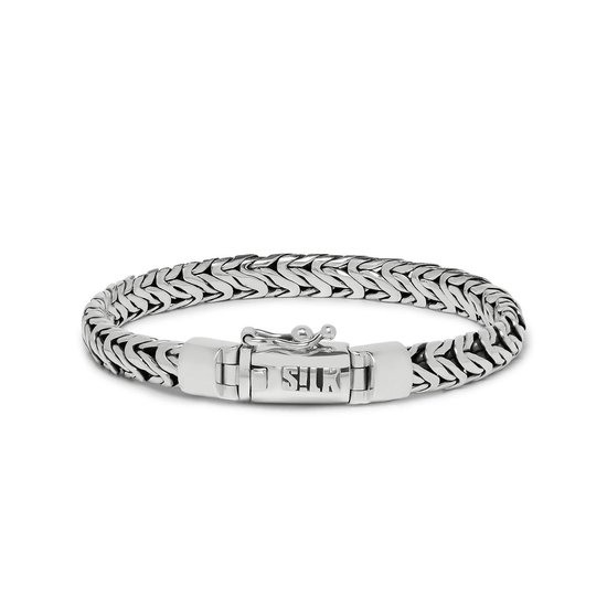 SILK Jewellery - Zilveren Armband - Connect - 396.21 - Maat 21,0