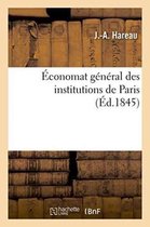 Sciences Sociales- Économat Général Des Institutions de Paris, Projet
