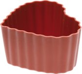 Siliconen Bakvorm - Sambonet - Cupcake hart mini - voor 6 stuks
