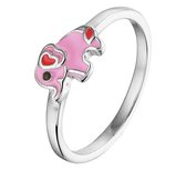 The Kids Jewelry Collection Ring Olifant - Zilver