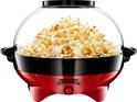 Gadgy Popcorn Machine Rond met anti-aanbaklaag - Stil en Snel - 5 liter - Rood