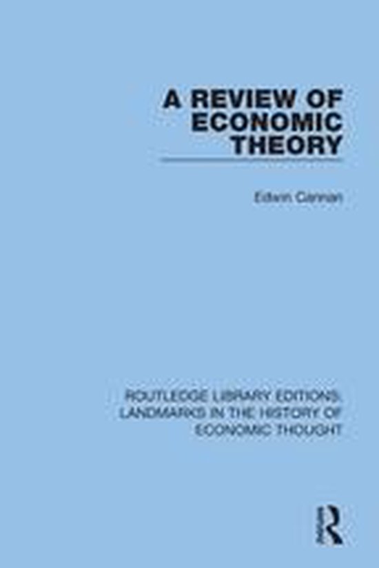 Edwin Routledge Routledge Library Editions: Landmarks in the History of Economic ...