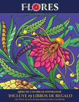 Libro de colorear inspirador (Flores)