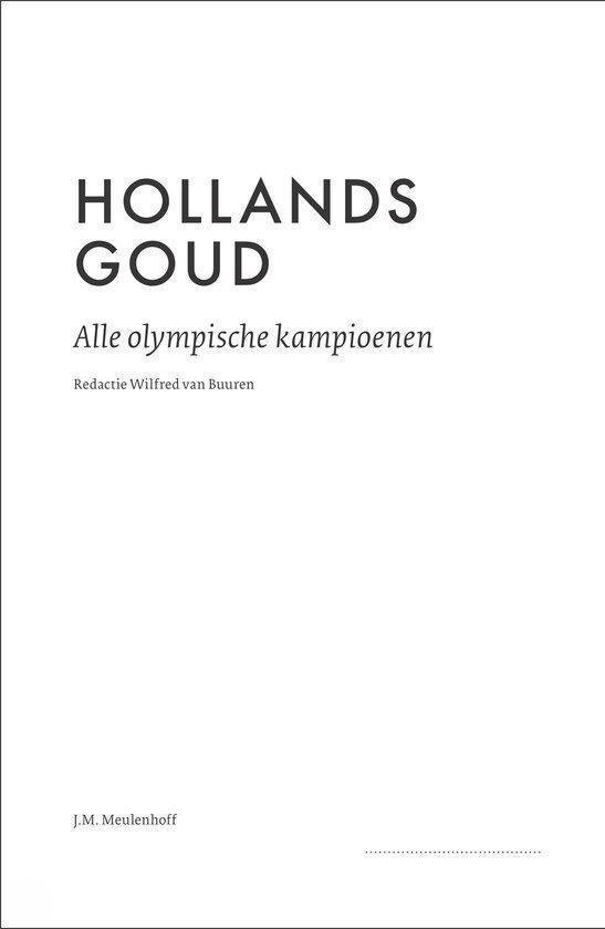 Boekomslag 'Hollands Goud'.