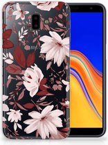 Geschikt voor Samsung Galaxy J6 Plus (2018) Uniek TPU Hoesje Watercolor Flowers