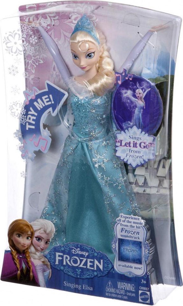 Dood in de wereld schreeuw molen Disney Frozen zingende Elsa - Barbiepop | bol.com