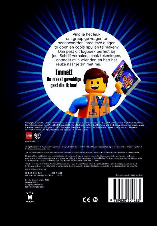 Thumbnail van een extra afbeelding van het spel Meis & Maas Kinderboek LEGO Movie 2. Super geweldig logboek