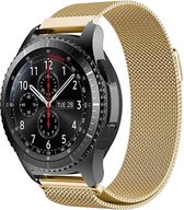 KELERINO. Milanees bandje geschikt voor Samsung Galaxy Watch (46mm)/Gear S3 - Goud