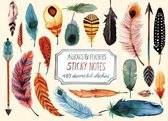 Arrows & Feathers Sticky Notes