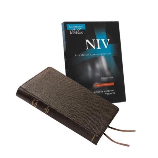 Minion Reference NIV Pitt Minion Reference Bible, Brown Goatskin Leather, Red-letter ...