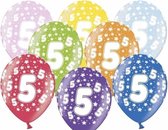 Ballonnen 5 jaar - 6 stuks - 5e verjaardag versiering