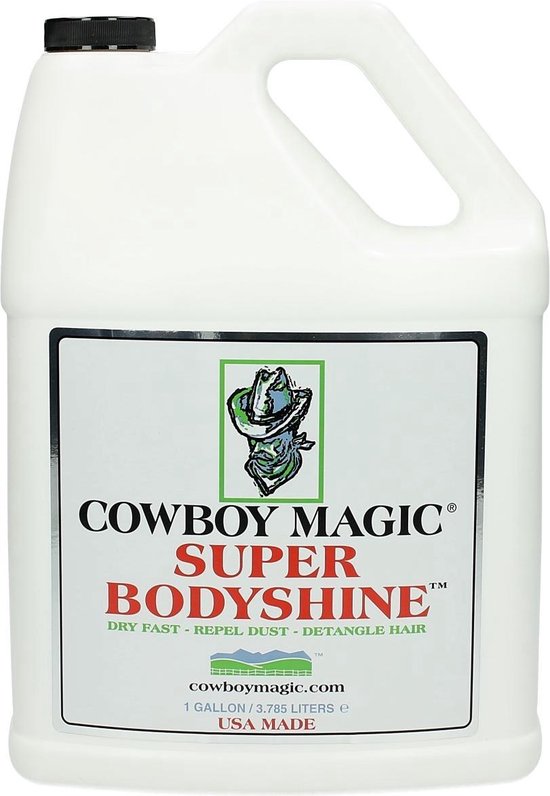 Cowboy Magic Super Body Shine Glansspray / Antieklitspray 3,78ltr voordeelverpakking bol