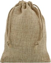 100 stuks Jute look zakjes 10x15cm