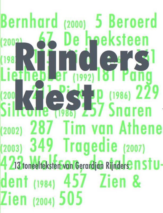 Cover van het boek 'Rijnders Kiest' van G. Rijnders
