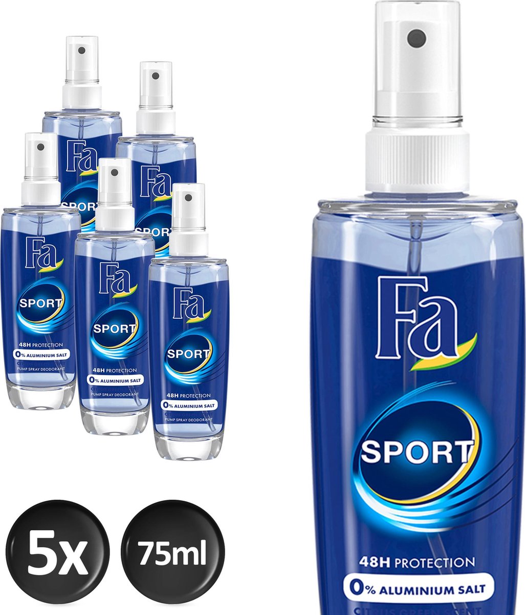 Fa Deodorant Spray Sport Voordeelverpakking 5 x 75ml