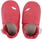 Bobux - Soft Soles - Kersjes rood/witte stip - Babyslofjes - EU 17