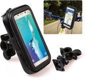 Waterdichte Fietshouder Bike Mount geschikt o.a. voor Samsung Galaxy S3 / S4 / S5 / S6 / S7 / Edge A3 A5 A7 J3 J5 2016 2017 Huawei P8 P9 P9 Lite Mate 8 9 Honor HTC 10 M9 M8 & Sony