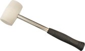 DW4Trading® Rubber kampeerhamer 250gr 28 cm wit