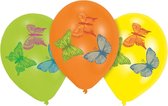 8 Latex Balloons Butterflies 4Colour Print 25.4 cm/10